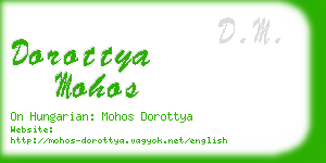 dorottya mohos business card